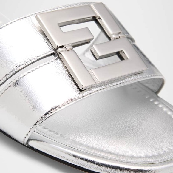 Fendi FFold Metallic Slide Sandals size EU 40 BNWB - Picture 9 of 9